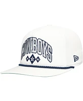 New Era Men's White Dallas Cowboys Diamond Golfer Snapback Hat