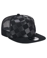 New Era Men's Black Chicago White Sox Score Check 9FIFTY A-Frame Trucker Snapback Hat