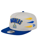 New Era Men's Cream Seattle Mariners Iron Golfer Snapback Hat