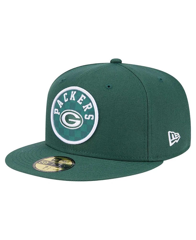 New Era Men's Green Bay Packers Checkered 59FIFTY Fitted Hat