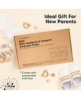 Duo Baby Hand and Footprint Kit, Handprint Newborn Photo Frame, Keepsake for New Mom