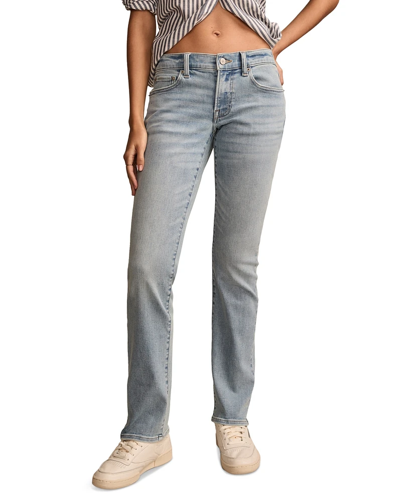 Lucky Brand Women's Mid-Rise Sweet Straight-Leg Denim Jeans