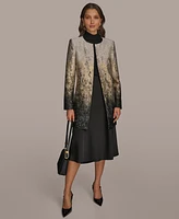 Donna Karan New York Metallic Ombre Open-Front Topper Jacket