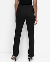 Dkny Petite Pull-On Slit-Hem Trousers