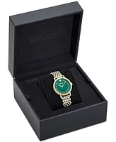 Versace Women's Swiss Greca Fortuna Two-Tone Stainless Steel Bracelet Watch 35mm