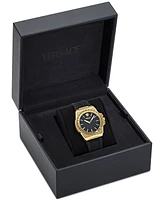 Versace Women's Swiss Greca Reaction Black Polyurethane Strap Watch 38mm