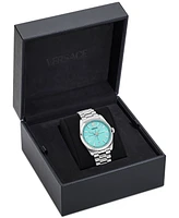 Versace Men's Swiss Millenyium Stainless Steel Bracelet Watch 40mm