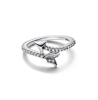 Pandora Sterling Silver Sparkling Cupid Arrow Ring