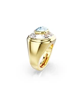 Swarovski Chroma Gold-Tone Plated Cocktail Ring