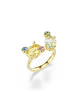 Swarovski Gold-Tone Plated Gema Ring Sets