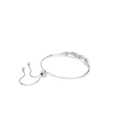 Swarovski Constella Round Cuts White Rhodium Plated Bangle Bracelet