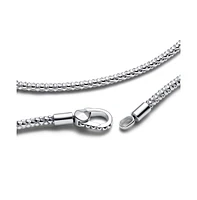 Pandora Sterling Silver Studded Clasp Chain Necklace