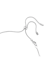 Swarovski Matrix Choker Round Cut White Rhodium Plated Tennis Necklace