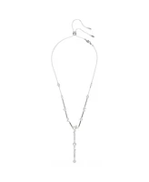 Swarovski Constella Round Cuts White Rhodium Plated Y Necklace