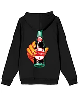 Dr. Pepper Men's White Logo Adult Black Zip-Up Hoodie-3XL