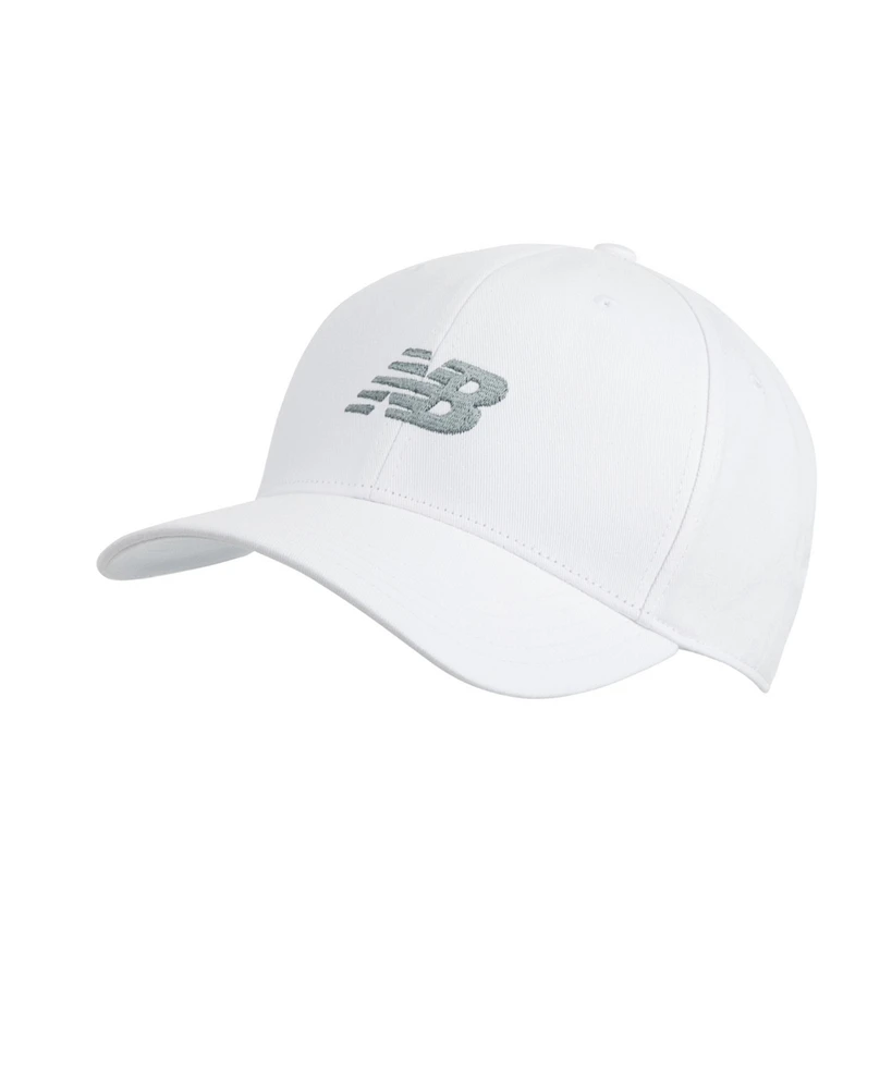 New Balance White 6-Panel Structured Snapback Hat