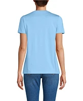 Lands' End Petite Relaxed Supima Cotton Crew Neck T-Shirt