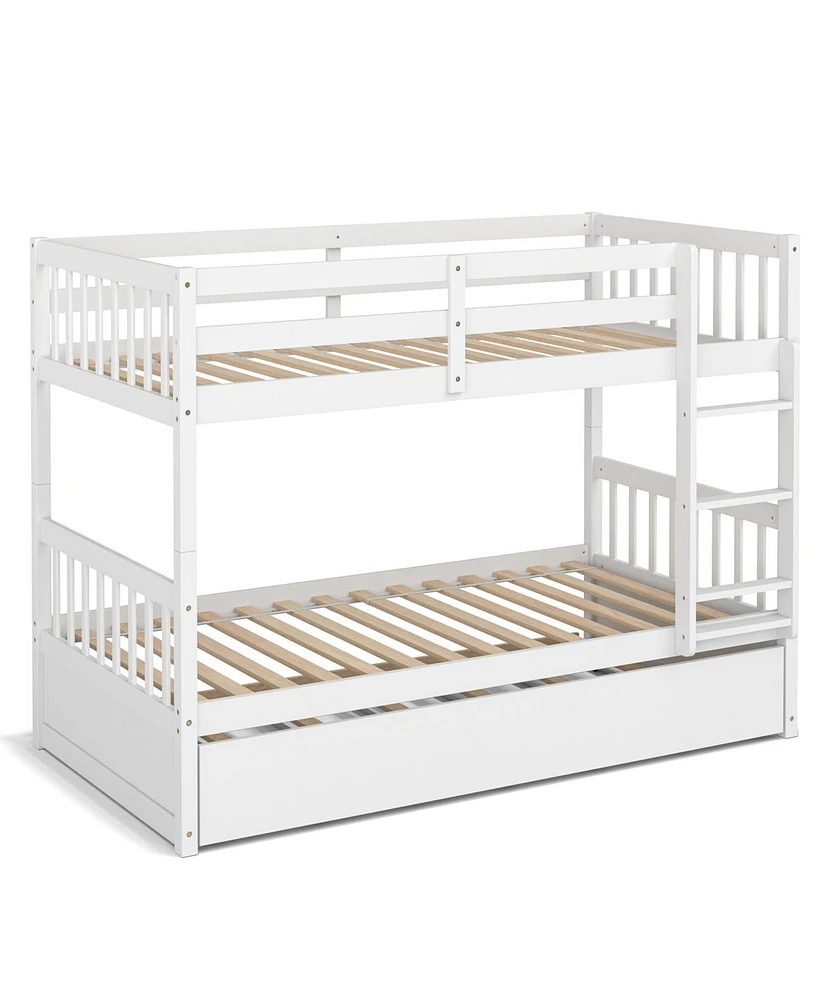 Pull-Out Trundle and Ladder, Perfect for Kids Rooms and Guest Spaces