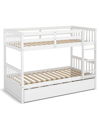 Pull-Out Trundle and Ladder, Perfect for Kids Rooms and Guest Spaces