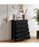 Modern 5-Drawer Multipurpose Chest Dresser for Stylish and Efficient Storage Any Room