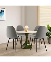 Dining Chairs Set of 4 for Stylish and Comfortable Seating in Dining Rooms or Kitchens