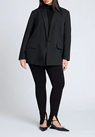 Eloquii Women's Plus The Fluid Crepe Longline Blazer