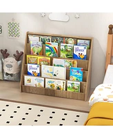 5-Tier Kids Bookshelf with Deep Compartments and Stable Baby Book Case