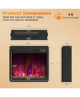 Electric Fireplace Insert with Remote Control for Convenient and Efficient Heating Solution
