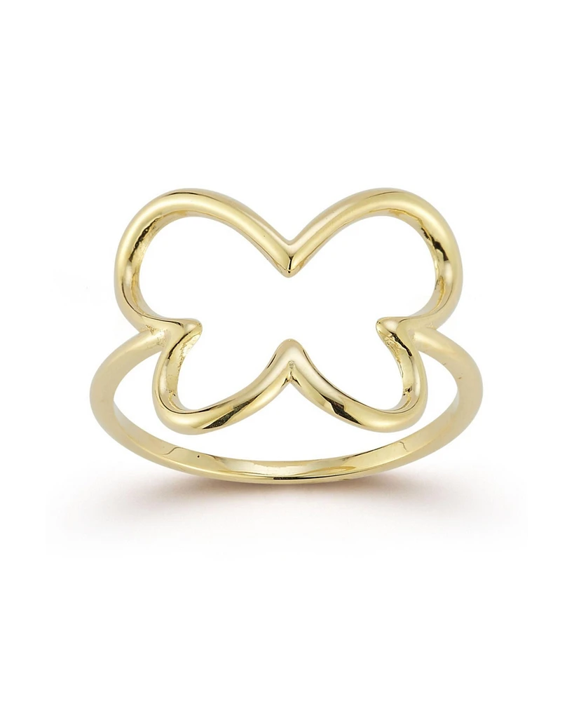 Rachel Zoe Fine Jewelry 14K Gold Open Butterfly Ring