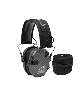 Walkers Game Ear Razor Muffs (Carbon Dark) with Protective Case