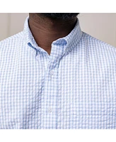 Hope & Henry Men's Organic Cotton Seersucker Button Down Shirt
