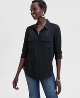 I.n.c. International Concepts Women's Two-Pocket Shirt, Exclusively at Macy's