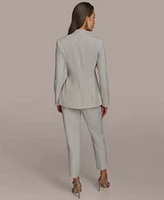 Donna Karan New York Womens Belted Blazer Straight Leg Trousers