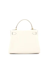 Pre-Owned HERMES Kelly 28 Handbag Light Clemence with Gold Hardware