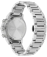 Ferragamo Men's Swiss Chronograph Sport Stainless Steel Bracelet Watch 44mm
