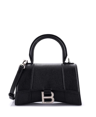 Pre-Owned Balenciaga Hourglass Top Handle Bag Leather