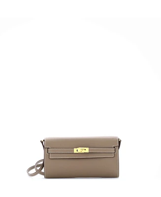 Pre-Owned HERMES Kelly To Go Wallet Epsom