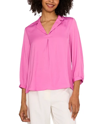 Vince Camuto Women's Collared V-Neck Top
