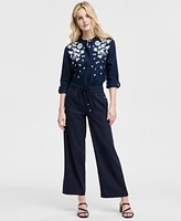 Tommy Hilfiger Women's Drawstring Wide-Leg Pants