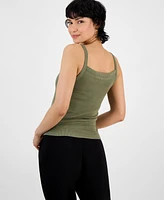 And Now This Petite Ribbed Square-Neck Top, Exclusively at Macy's