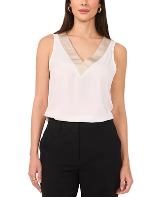 Vince Camuto Women's V-Neck Sleeveless Top