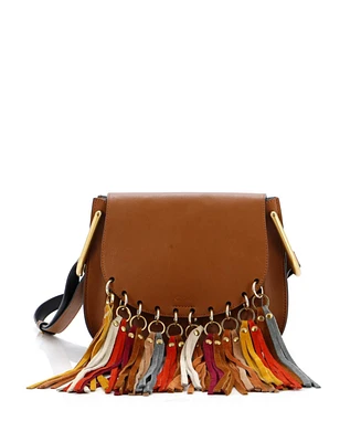 Pre-Owned Chloe Small Multicolor Fringe Hudson Bag Leather