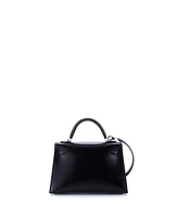 Pre-Owned Hermes Kelly 20 Handbag Limited Edition Cloute Studded Box Calf