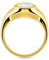 Giani Bernini Cubic Zirconia Pear-Shape Statement Ring (2-1/2 ct. t.w.) 18k Gold-Plated Sterling Silver, Exclusively at Macy's