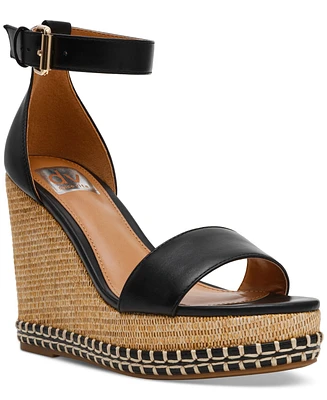 Dv Dolce Vita Women's Tammara Ankle-Strap Platform Whipstitch Wedge Sandals