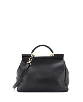 Pre-Owned Dolce & Gabbana Large Miss Sicily Bag Leather