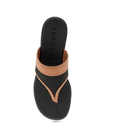 Aerosoles Women's Gesa Round Toe Thong Sandals