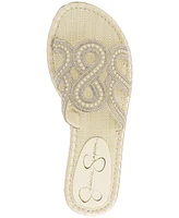 Jessica Simpson Women's Bria Rhinestone Slide Sandals