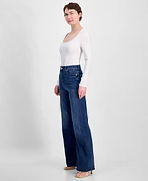 7 for All Mankind Women's Ultra High Josefina Rise Wide-Leg Jeans
