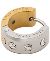 Kate Spade New York Small Pave Chunky Huggie Hoop Earrings, 0.5"